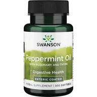 Suplementy naturalne - SWANSON Olej z oregano i mięty pieprzowej Peppermint Oil Combination 100 kapsułek - miniaturka - grafika 1