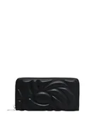 Portfele - Desigual Women's Accessories PU Long Bi-Fold Wallet, czarny, czarny, 27.5 - miniaturka - grafika 1