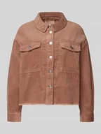 Kurtki damskie - Kurtka sztruksowa o kroju regular fit z czystej bawełny model ‘MARINA-ENY LIFE’ - miniaturka - grafika 1