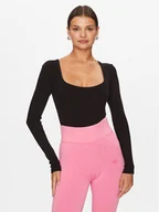 Bluzki damskie - Guess Bluzka V3BP12 K8RT2 Czarny Regular Fit - miniaturka - grafika 1