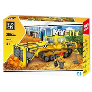 ICOM Blocki MyCity Klocki Pojazdy Budowlane Spychacz 250el KB0229 - Klocki - miniaturka - grafika 1
