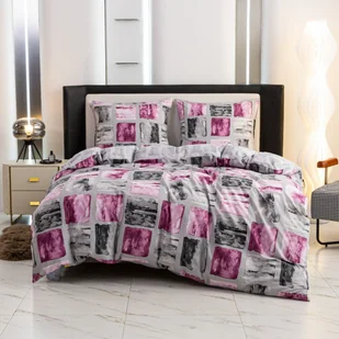 Cotton World Pościel bawełniana 160x200 3cz QM2730 abstrakcje - Pościel - miniaturka - grafika 1