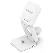 Ładowarki do telefonów - Bezprzewodowa ładowarka CubeNest E310 Pro 3v1 s podporou uchycení MagSafe (E310WT) Biała - miniaturka - grafika 1