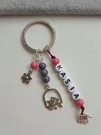 Breloki - Brelok Breloczek Kwiat Ptak Klatka Ptaszek Imię - miniaturka - grafika 1