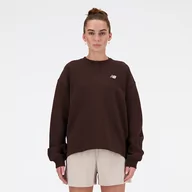 Bluzy damskie - Bluza damska New Balance WT33532KCF  brązowa - miniaturka - grafika 1