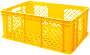 Skrzynka ażurowa plastikowa na chleb H-240 600x400x240 - Pojemniki i kosze gastronomiczne - miniaturka - grafika 1
