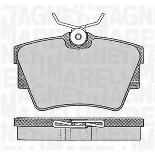 Klocki hamulcowe - komplet MAGNETI MARELLI 363916060370 - Klocki hamulcowe - miniaturka - grafika 1