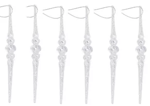 BOMBKI NA CHOINKĘ STROIK SOPLE AKRYLOWE 6SZT - Bombki - miniaturka - grafika 1