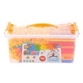 Klocki - Mega Creative Klocki Konstrukcyjne Rurki 800 Elementów Skrzynia - miniaturka - grafika 1