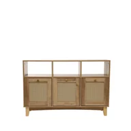 Komody - Komoda NOTTO z rattanem 110x35x72 cm - miniaturka - grafika 1
