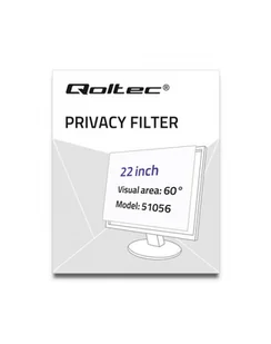 Qoltec Filtr prywatyzujący RODO | 22" | 16:10 (51056) - Filtry prywatyzujące - miniaturka - grafika 4