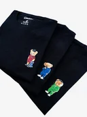 Koszulki męskie - T-SHIRT ZESTAW 3 SZTUKI KOSZULKI MĘSKIE MyStars Bear MIŚ MODNE Czarne L - miniaturka - grafika 1