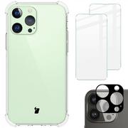 Etui i futerały do telefonów - Bizon Etui + 2x szkło + obiektyw Case Clear iPhone 13 Pro przezroczyste BCCIP13PCL - miniaturka - grafika 1