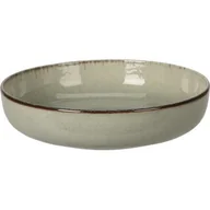 Talerze - Talerz porcelanowy 20 x 5 cm jasnozielony - miniaturka - grafika 1