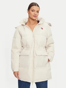 Tommy Jeans Kurtka puchowa Alaska DW0DW18821 Beżowy Regular Fit - Kurtki damskie - miniaturka - grafika 1