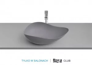 ROCA CLUB A327A13630 OHTAKE Umywalka nablatowa 54x37,5x18,5 cm perłowy - Umywalki - miniaturka - grafika 1