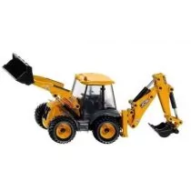 Siku 3558, JCB 4CX koparka, 1:50, metal/tworzywo sztuczne, żółty, wiele funkcji, możliwość łączenia z modelami w tej samej skali 3558 - Samochody i pojazdy dla dzieci - miniaturka - grafika 1
