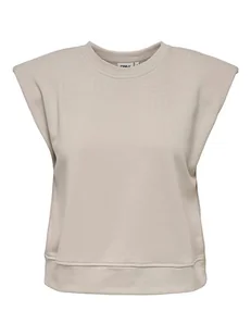 ONLY Bluza w kolorze beżowym - Bluzy damskie - miniaturka - grafika 1