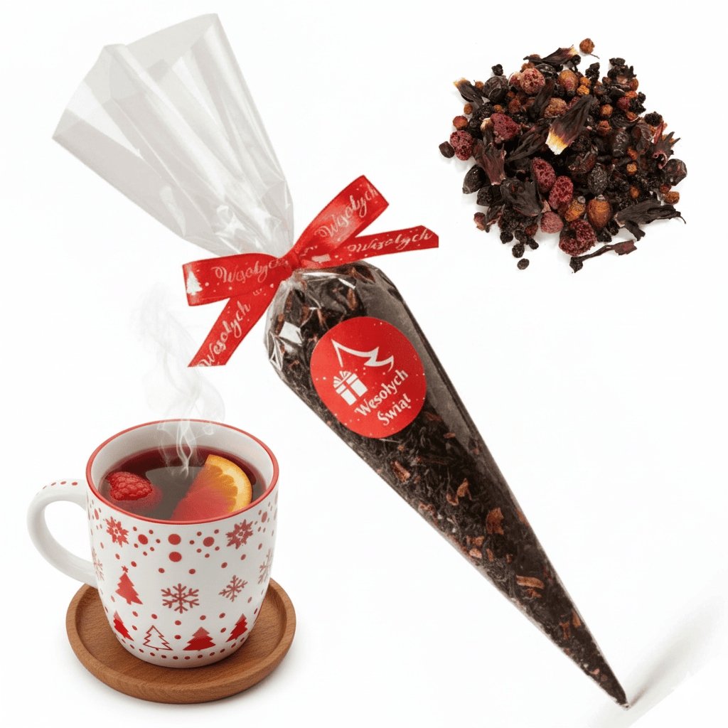 Upominki dla pracowników Prezenty na Mikołaja dla dzieci Herbata zimowa 30g