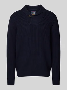 Sweter z dzianiny ze stójką - Swetry męskie - miniaturka - grafika 1