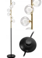 Lampy stojące - Lampa Stojąca Podłogowa Nowoczesna Złota Glamour - miniaturka - grafika 1
