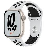 Smartwatch - Apple Watch 7 Nike GPS 41mm Starlight Aluminum/Black Sport - miniaturka - grafika 1