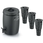 Kompostowniki - Zestaw Zbiornik na nawóz 25L z kranem + 3x Podziemny kompostownik ogrodowy 11L - miniaturka - grafika 1