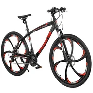 Rowery - Indiana X-Rock 3.6 M18 2020 Czarno-czerwony - miniaturka - grafika 1