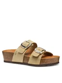 Klapki i japonki damskie - Geox Klapki D Brionia H D551DA 00022 C6738 Beżowy - miniaturka - grafika 1