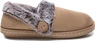 Kapcie damskie - Damskie ocieplane pluszowe kapcie z podszewką Slip On Meira Brown Rozmiar 40 - miniaturka - grafika 1