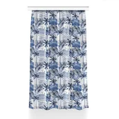 Zasłony - Gotowa zasłona z grafiką Niebieska palma 150x230, Fabricsy - miniaturka - grafika 1