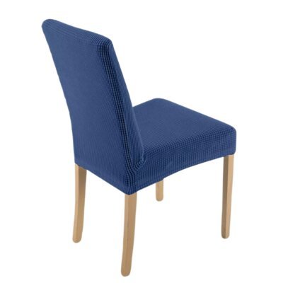 Pokrowiec na krzesło EUROFIRANY D91 457085 (35 x 30 x 55 cm) Granatowy