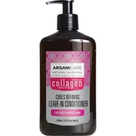 Odżywki do włosów - Arganicare Arganicare Collagen Leave In Conditioner Odżywka bez spłukiwania definiująca loki 400 ml - miniaturka - grafika 1