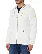 Bluzy męskie - acalmar Męska bluza 36613731-AC01, biała, XXL, biały (wollweiss), XXL - miniaturka - grafika 1