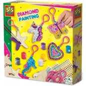 Prace ręczne dla dzieci - Ses Creative Diamentowe mozaika - Drewniane breloczki - miniaturka - grafika 1