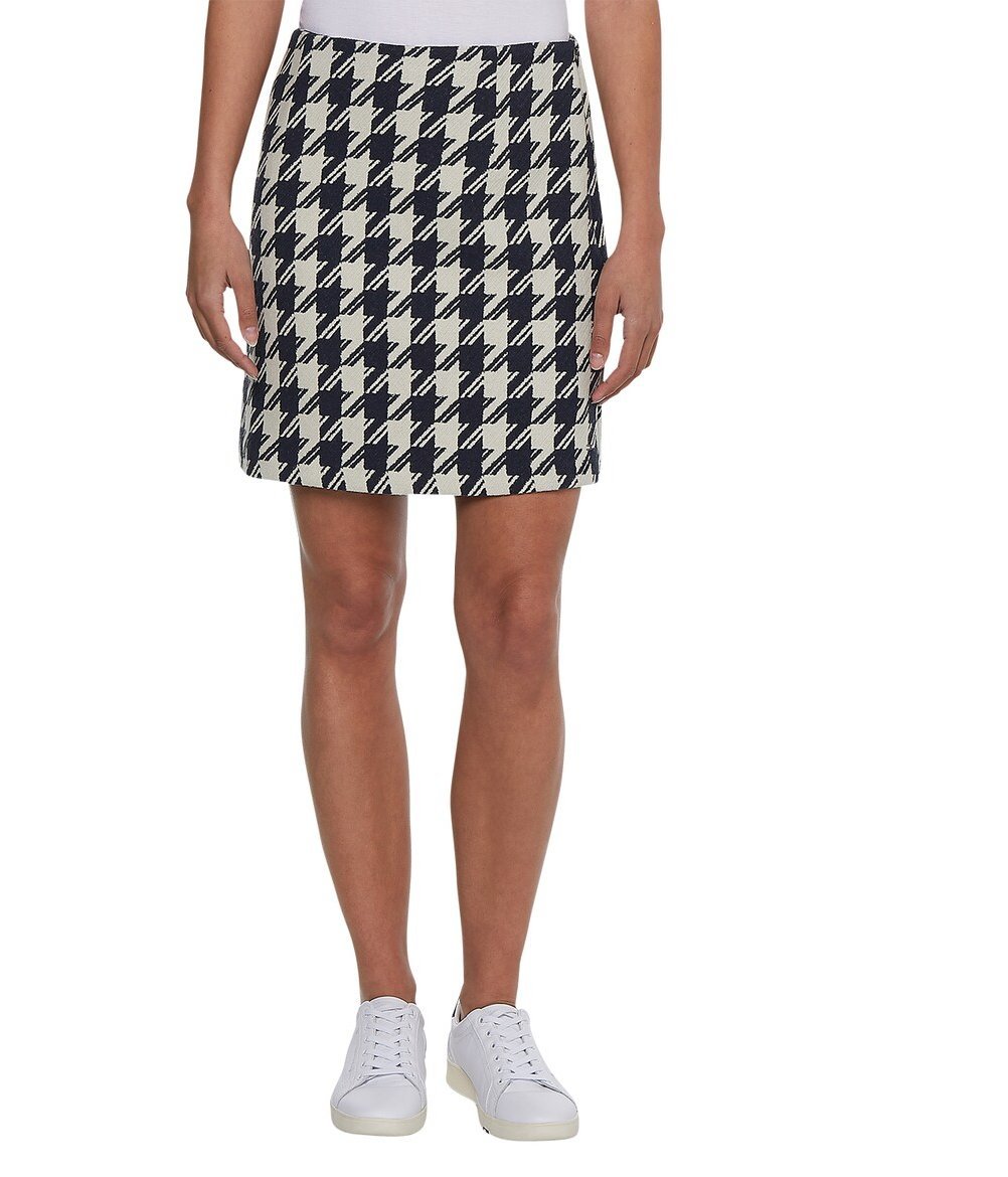Spódnica damska Tommy Hilfiger Wool Blend Houndst Short Skirt elegancka-XXS