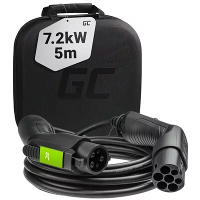 Green Cell Kabel GC EV Type 1 7.2kW 32A 5m do ładowania samochodów elektrycznych EV EV20