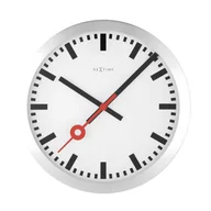 Zegary - Nextime Zegar ścienny 35 cm Station biały 3999ST - miniaturka - grafika 1