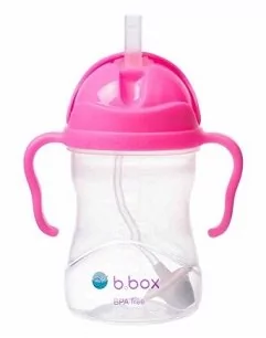B.Box Bidon ze słomką, Różowy granat - Bidony dla dzieci B.Box Bidon ze słomką, Różowy granat - Bidony dla dzieci - miniaturka - grafika 2