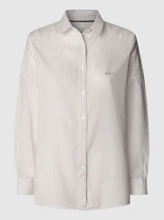 Pepe Jeans Koszula w kolorze lawendowo-białym - Bluzki damskie - miniaturka - grafika 1