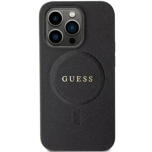 Guess GUHMP14XPSAHMCK iPhone 14 Pro Max 6.7" czarny/black hardcase Saffiano MagSafe - Etui i futerały do telefonów - miniaturka - grafika 3