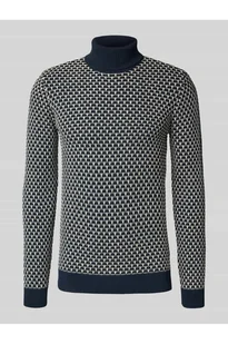 Sweter z dzianiny z golfem - Blend - Swetry męskie - miniaturka - grafika 1
