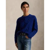 Swetry damskie - POLO RALPH LAUREN Wełniany sweter | Loose fit | z dodatkiem kaszmiru - miniaturka - grafika 1