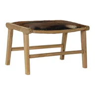 Taborety i hokery - Emaga Taboret DKD Home Decor Brązowy Skóra Teczyna (65 x 47 x 42 cm) - miniaturka - grafika 1