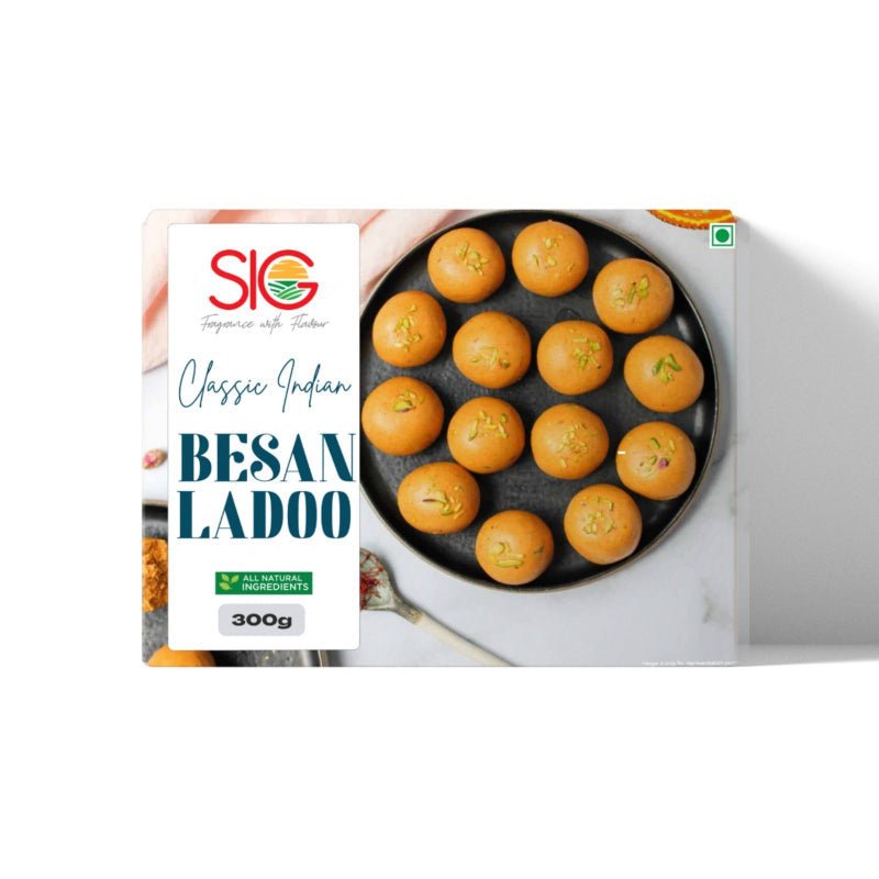 Deser indyjski SIG Besan Ladoo 300g - intensywnie maślane z besanu