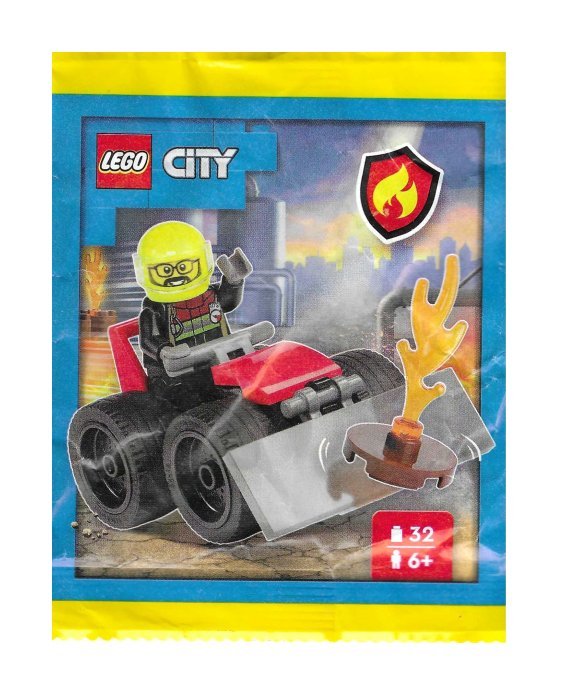 Zestaw LEGO City - Firefighter with Buggy #952506 (polybag, klocki, foilpack)