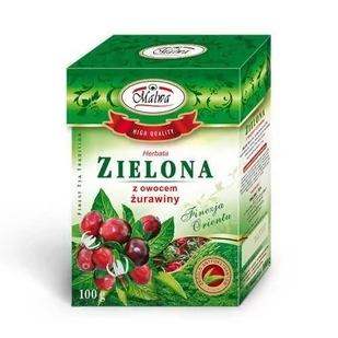 MALWA Herbata zielona z żurawiną 100g MALWA - Zioła - miniaturka - grafika 1