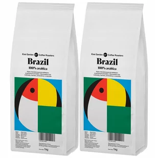 Kawa Ziarnista Świeżo Palona Kiwi 2X1Kg Brazylia - Kawa - miniaturka - grafika 1