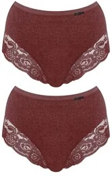Damskie termiczne figi (2 pack) z wyższym stanem bordowe LPF 729 - Majtki damskie - miniaturka - grafika 1