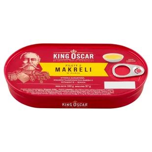 King Oscar Filety z makreli w oleju 160 g - Konserwy i dania rybne - miniaturka - grafika 1
